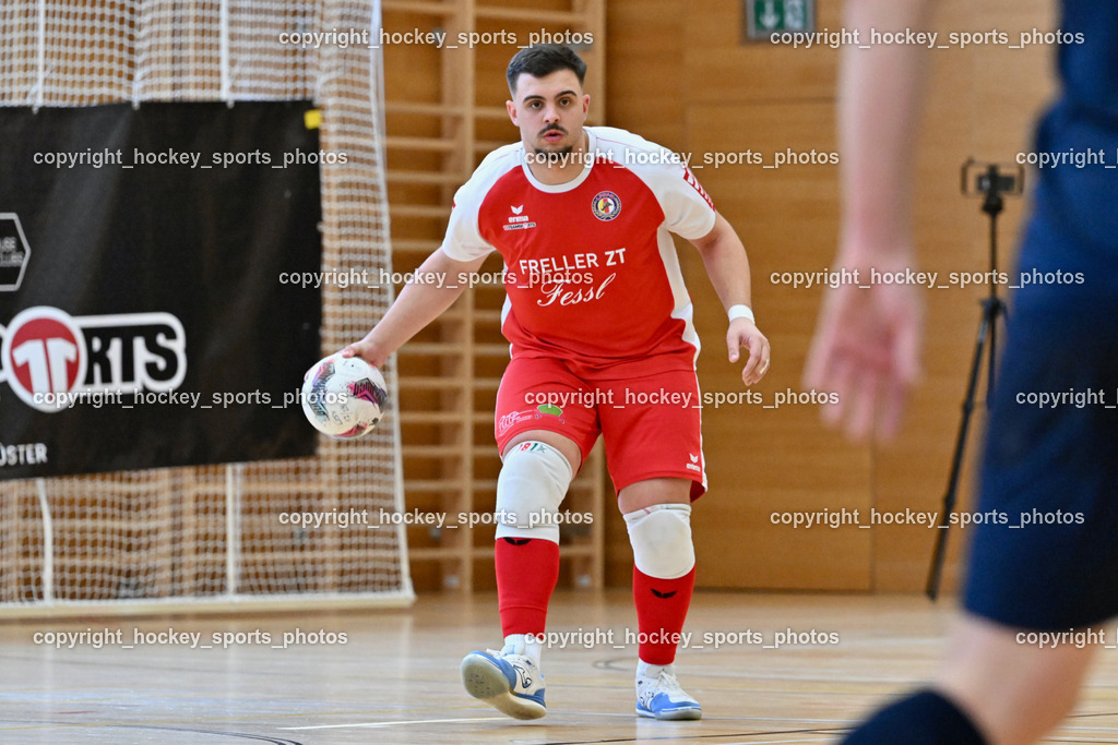 LPSV-Kärnten vs. FUTSAL versli.at Klagenfurt | #23 Mateo Cagalj LPSV-Kärnten, LPSV-Kärnten vs. FUTSAL versli.at Klagenfurt, LPSV-Kärnten vs. FUTSAL versli.at Klagenfurt am 01.02.2026 in Villach (Ballspielhalle St. Martin), Austria, (Photo by Bernd Stefan)