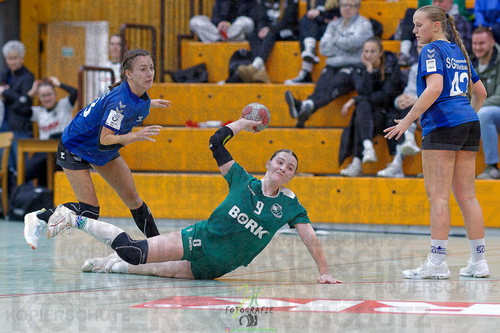 Jugenbundesliga wJB; HSG Kleenheim/Langgöns - SG Kappelwindeck/Steinbach | Jugenbundesliga wJB; HSG Kleenheim/Langgöns - SG Kappelwindeck/Steinbach am 23.11.2025 in Oberkleen (Weidig-Halle)Photo © 2025 - Jörg Heinrich - Realisiert mit Pictrs.com