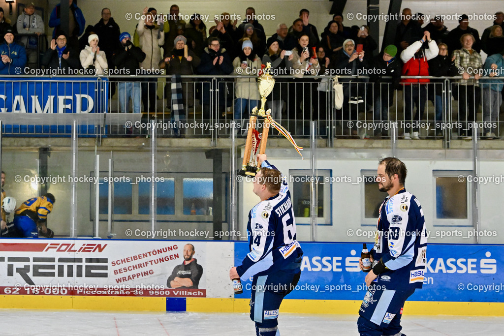 ESC Steindorf vs. EHC Althofen 8.3.2024 | ESC Steindorf vs. EHC Althofen 8.3.2024, ESC Steindorf vs. EHC Althofen Meisterfeier am 08.03.2024 in Steindorf (Ossiachersee Halle), Austria, (Photo by Bernd Stefan)