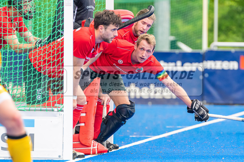 HK_20230507_108028 | 1. Bundesliaga Herren Creefelder HTC - Harvestehuder THC  am 7.5.2023 Crefelder HTC ( CHTC ), Krefeld  , Niklas Wellen ( Crefelder HTC 10 ) , Joshua Onyekwue Nnaji Torwart ( Crefelder HTC #29 )