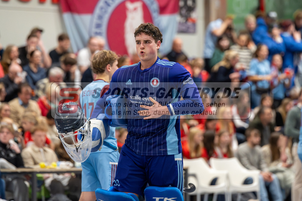 SFE_20260131_0171 | Mönchengladbach, Deutschland, 31.01.26: Hallenhockey 1. Bundesliga Herren Playoff zwischen Crefelder HTC - UHC Hamburg im GHTC Halle am 31.01.2026 in Mönchengladbach, Deutschland. (Foto von Stephan Fehrmann)Mönchengladbach, Germany, 31.01.26: Hallenhockey 1. Bundesliga Herren Playoff between Crefelder HTC - UHC Hamburg in GHTC Halle at 31.01.2026 in Mönchengladbach, Deutschland. (Foto from Stephan Fehrmann)