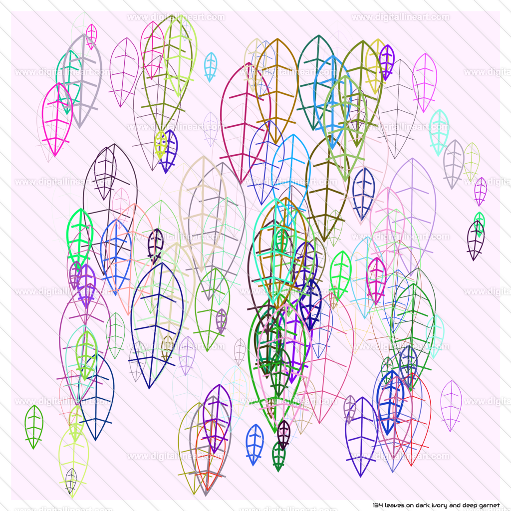 134-leaves-dark-ivory-and-deep-garnet | digitallineart - Realisiert mit Pictrs.com