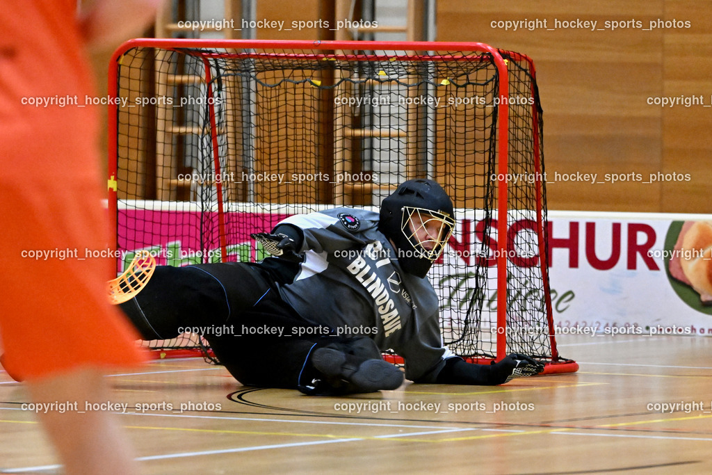 VSV Unihockey vs. SZPK Floorball | #87 Timmo Taurer VSV Unihockey, VSV Unihockey vs. SZPK Floorball, VSV Unihockey vs. SZPK Floorball am 23.11.2024 in Villach (Ballspielhalle St. Martin), Austria, (Photo by Bernd Stefan)