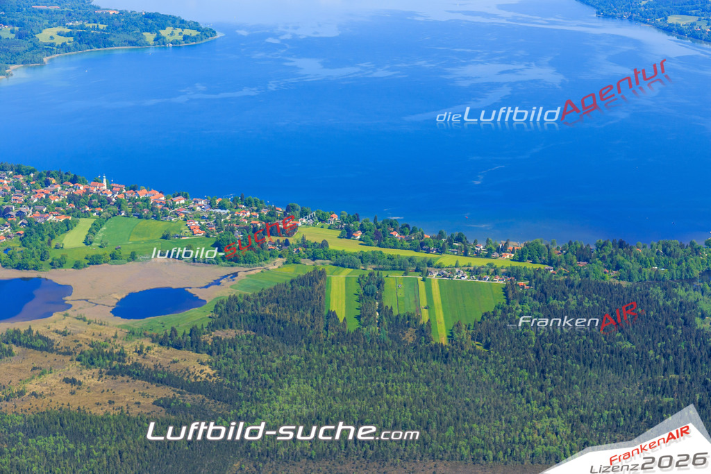Luftbild von  Seeshaupt - Luftaufnahme wurde 2015 von https://frankenair.de mittels Flugzeug (keine Drohne) erstellt - die Geschenkidee