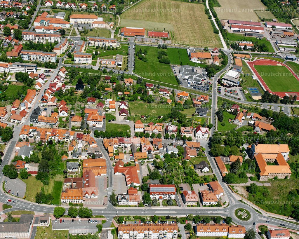 2634273 | WORBIS 09.06.2006 Stadtansicht des Innenstadtbereiches  in Worbis im Bundesland Thüringen, Deutschland // City view on down town  in Worbis in the state Thuringia, Germany Foto: Gerhard Launer