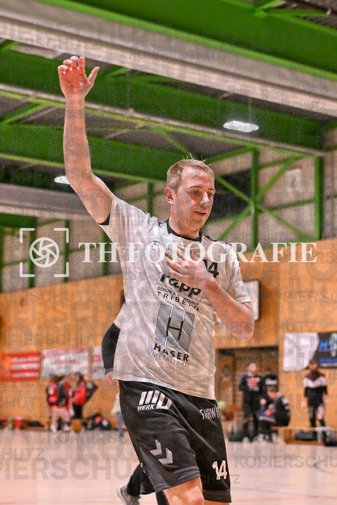 GER, SG Maulburg/Steinen - TV St. Georgen, Handball, Landesliga, 16. Spieltag, Saison 2023/2024, 17.02.2024 | Mario Mueller (TV St. Georgen/Schw., #14)

GER, SG Maulburg/Steinen - TV St. Georgen, Handball, Landesliga, 16. Spieltag, Saison 2023/2024, 17.02.2024

Foto: TH Fotografie/Thomas Hess