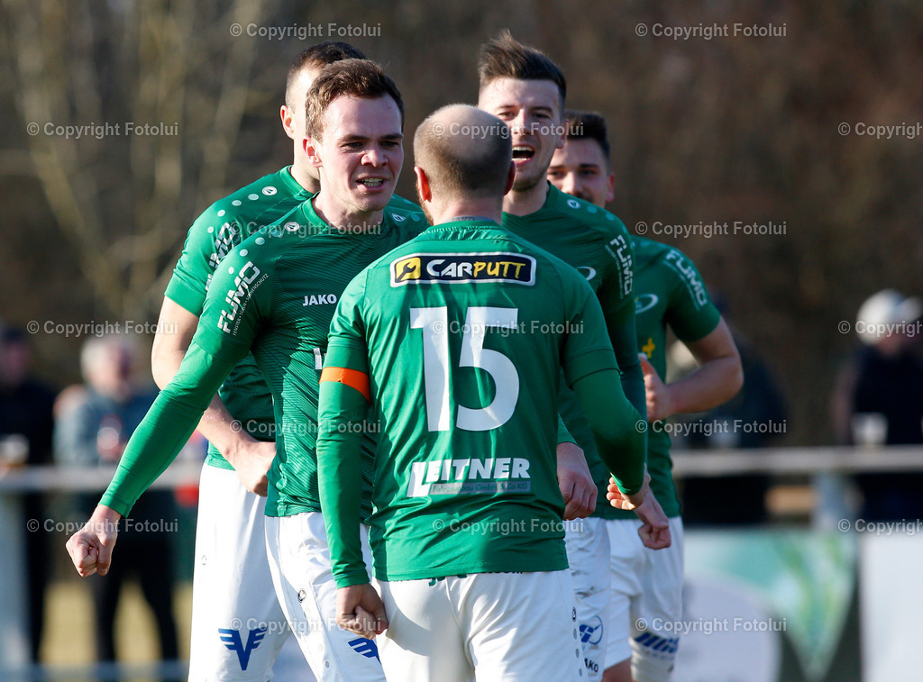 A_LUI_04032023_23 | SPORT,FUSSBALL LT1 OOE LIGA 2023 ASKOE OEDT-SC LUGSTEIN CABS FRIEDBURG 04.03.2023 IM BILD:TORSCHUETTZE ZUM 1:0 MARIO LEITNER LINKS (FRIEDBURG) FOTO:FOTOLUI