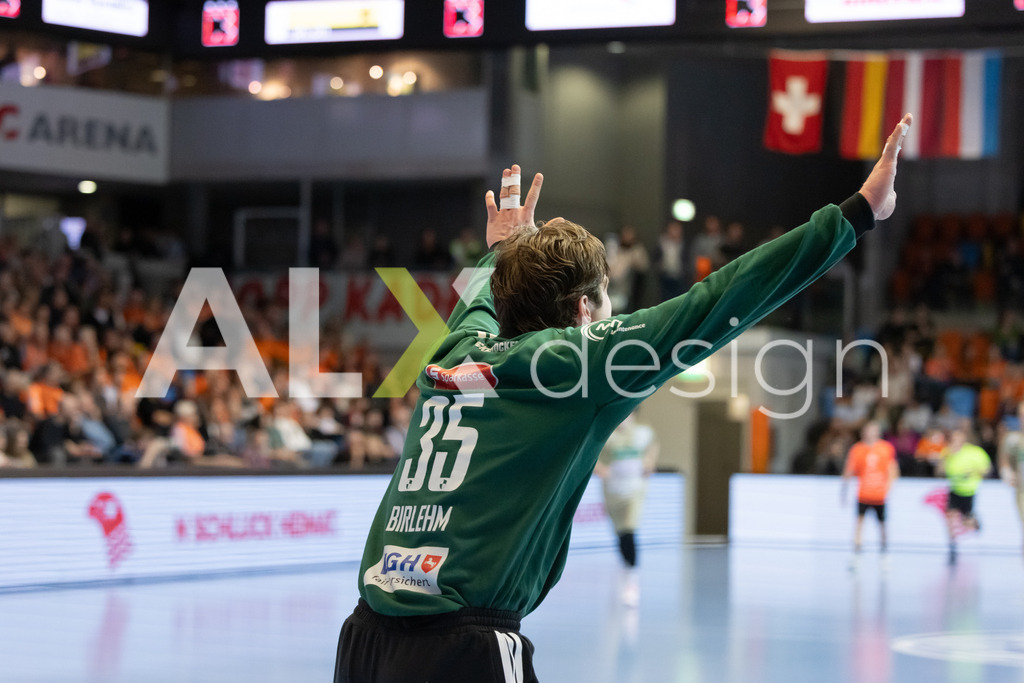 Handball I Herren I Saison 2025-2026 I EHF EUROPEAN LEAGUE 2025/26 | Men I Main Round I 2. Spieltag I Kadetten Schaffhausen - TSV Hannover-Burgdorf I 24.02.2026 | 35 Joel Birlehm (DE) (TSV Hannover-Burgdorf) – Torhüter - Realisiert mit Pictrs.com