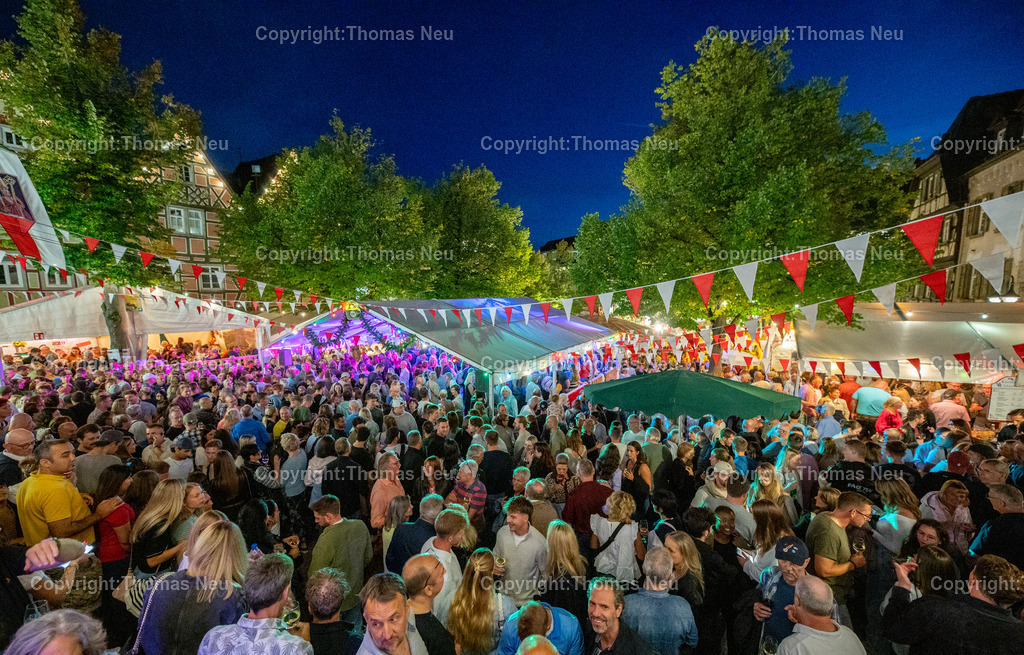 8_Winzerfest-Bensheim | Winzerfest 2025, Bensheim, Innenstadt,,zur blauen Stunde, Nacht, Bild: Thomas Neu
