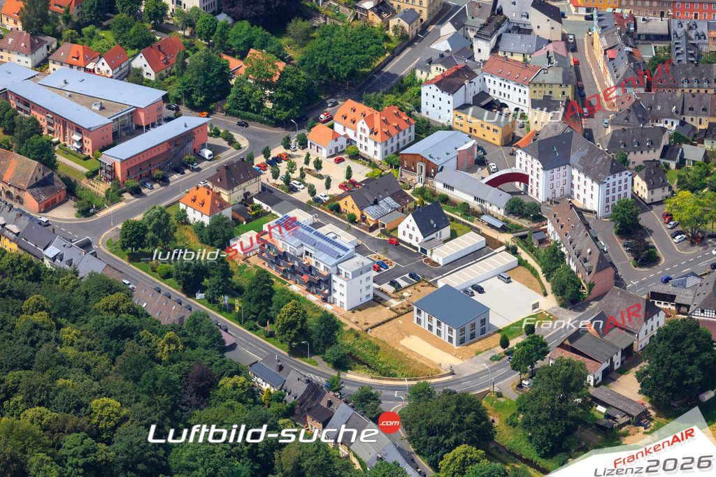 Die Luftaufnahme der Stadt Wunsiedel wurde vom UL-Flugzeug heraus erstellt ( keine Drohne )- hohe Auflösung für beste Qualität