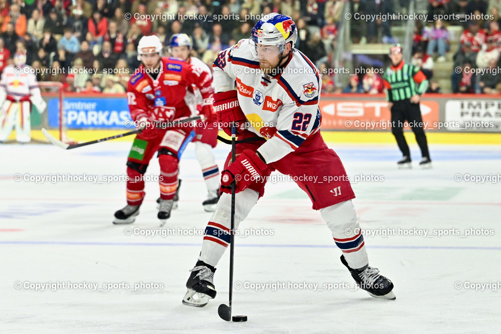 EC KAC vs. EC Red Bull Salzburb | #22 Robertson Dennis Eamon EC RED BULL SALZBURG,  EC KAC vs. EC Red Bull Salzburb, EC KAC vs. EC Red Bull Salzburb am 04.04.2025 in Klagenfurt (Heidi Horten Arena), Austria, (Photo by Bernd Stefan)