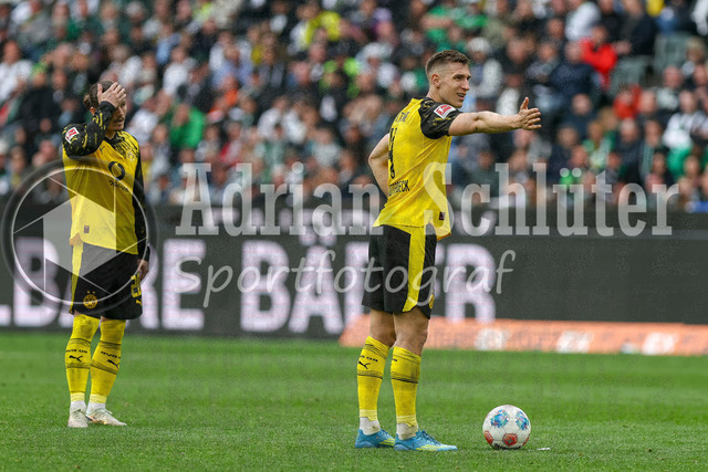 03.05.2026, GER, Fussball, Herren, 1. BL, Saison 2025/2026, Borussia Mönchengladbach - Borussia Dortmund | Nico Schlotterbeck (BVB) gestikuliert, Gestik 