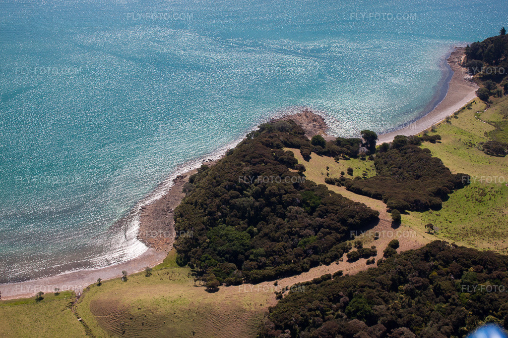 Aerial view: View of the town in Whanganui Island in the state Waikato, New Zealand. – Photo: IMG_55716.jpg taken on 01/12/2013 by Werner Riehm/FLY-FOTO.com – Resolution of the original: 4752 x 3168 px