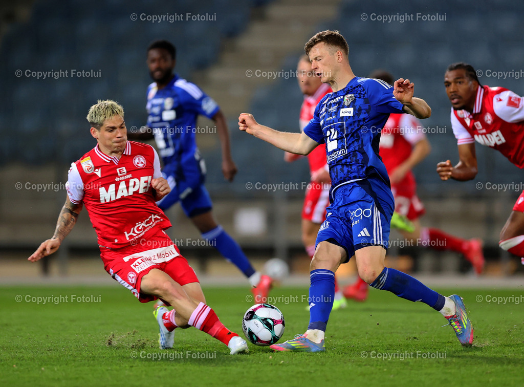 A_LUI_14032026_06 | SPORT,FUSSBALL,ADMIRAL BUNDESLIGA GAK-RZ PELLETS WAC 14.03.2026 IM BILD: DOMINIK FRIESER (GAK) UND MARCO SULZNER  (WAC) FOTO:FOTOLUI/MW