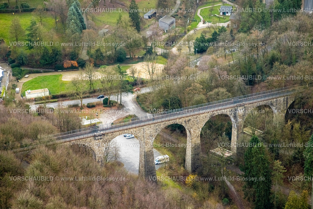 Velbert251201215 | , Luftbild, Eulenbachbrücke Saubrücke Viadukt mit Panorama Radweg, Velbert, Ruhrgebiet, Nordrhein-Westfalen, Deutschland