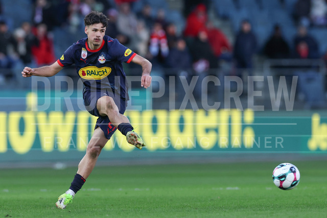 Grazer AK 1902 vs FC Red Bull Salzburg – Austrian Bundesliga | Graz, Austria, 15.Feb.26 - SOCCER - ADMIRAL Bundesliga, Grazer AK 1902 vs FC Red Bull Salzburg. The image shows Kerim Alajbegovic (Red Bull Salzburg).