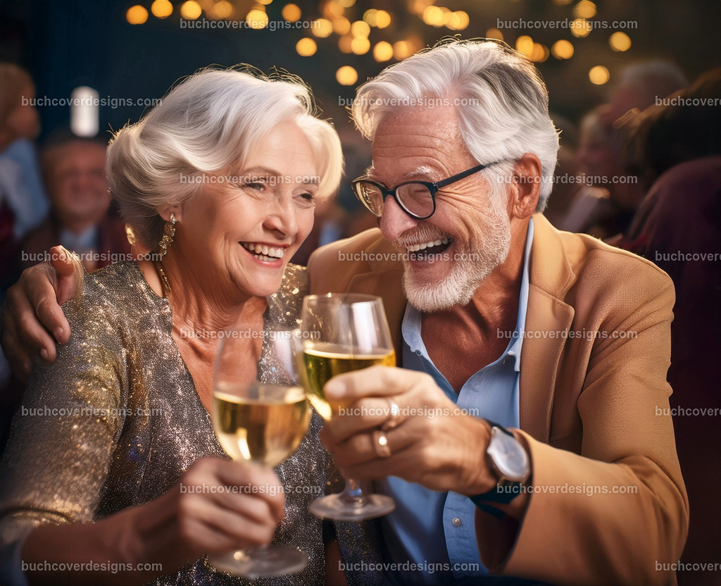 pensionisten paar in party stimmung | Entdecken Sie kreative Buch Cover Designs für Self-Publishing-Autoren und Verlage! Unsere maßgeschneiderten Designs ziehen Leser an und bringen Ihre Geschichten visuell zum Leben. Lassen Sie uns Ihr perfektes Cover gestalten!