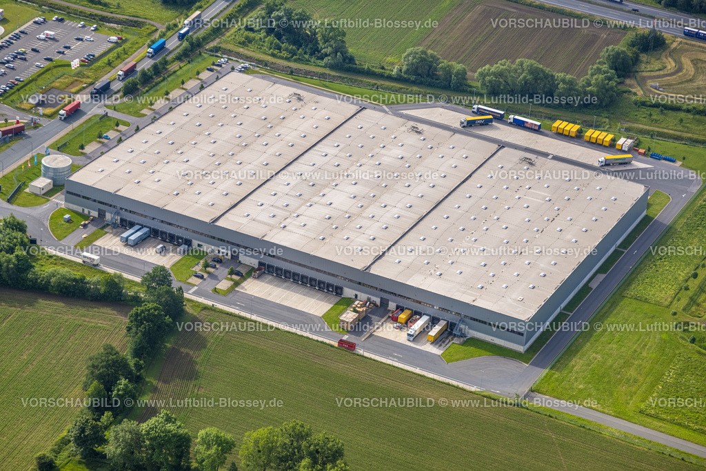 Hamm220601960 | Luftbild, Prologis Park mit DHL, Borchers und Umarex Logistikdienst, Pelkum, Hamm, Ruhrgebiet, Nordrhein-Westfalen, Deutschland