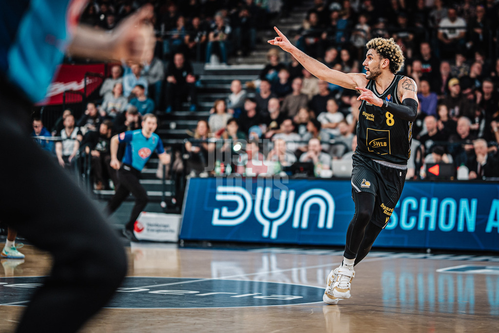 Basketball | Männer | Saison 2024/2025 | easyCredit Basketball Bundesliga | 12. Spieltag | Veolia Towers Hamburg vs. MHP Riesen Ludwigsburg | 21.12.2024 | Hunter Maldonado (#8, MHP Riesen Ludwigsburg)