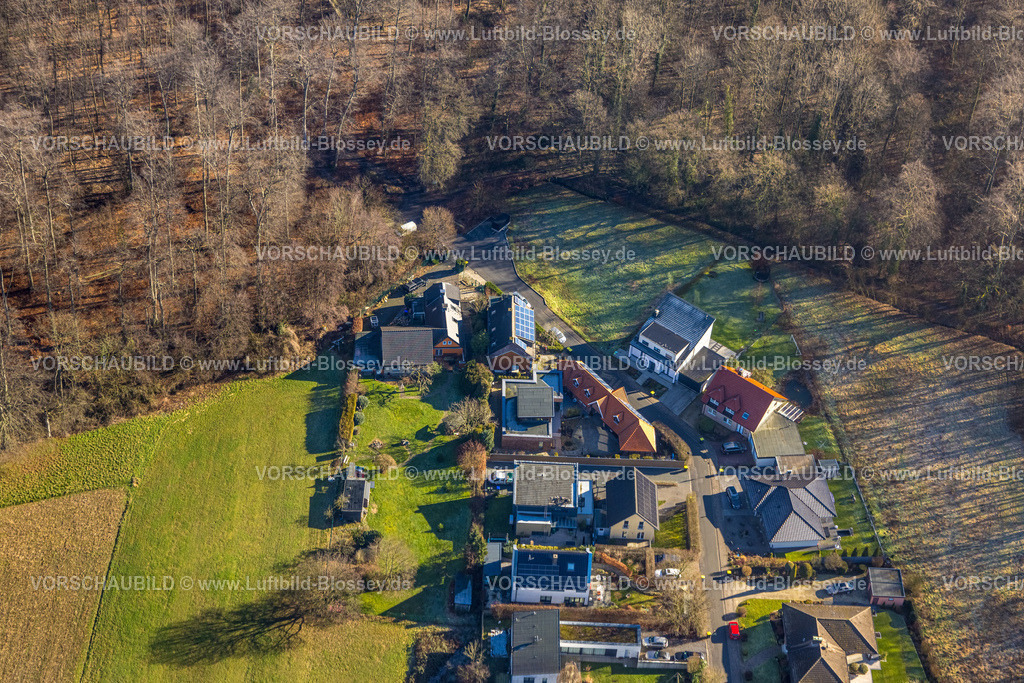 Selm230205027Cappenberg | Luftbild, Wohnsiedlung Baltimora, am Waldrand, Cappenberg, Selm, Münsterland, Nordrhein-Westfalen, Deutschland