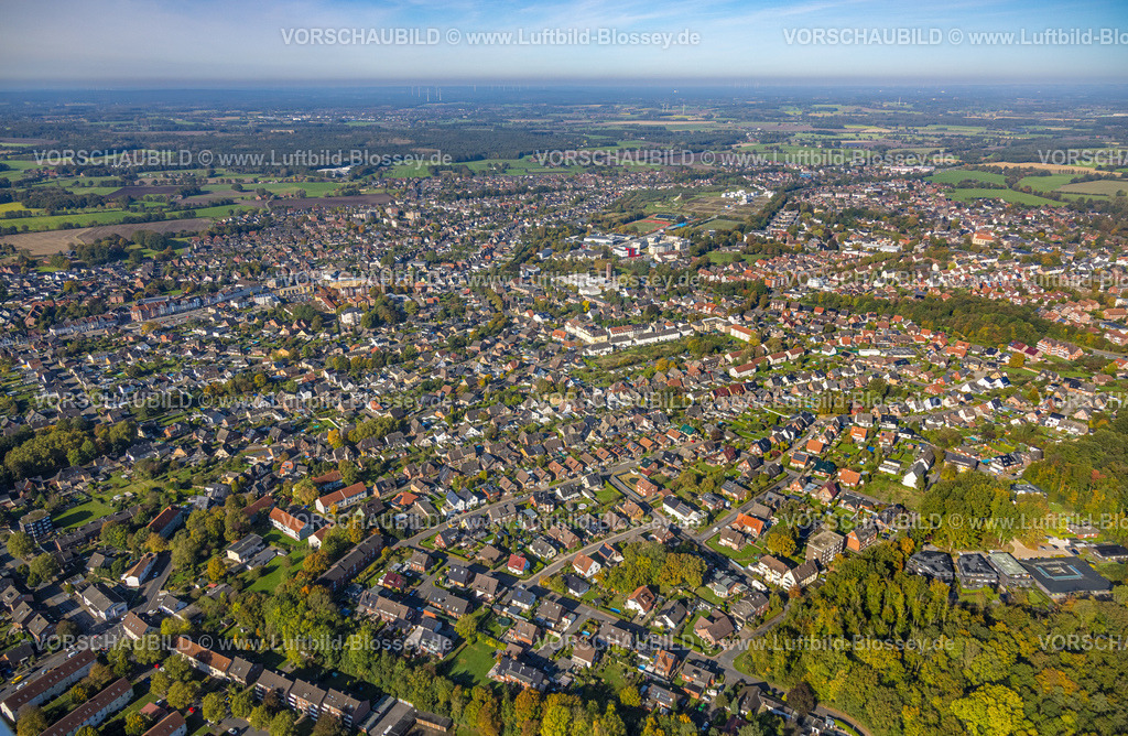 Selm241011503 | Luftbild, Wohngebiet Ortsansicht Selm mit Fernsicht, Selm, Münsterland, Nordrhein-Westfalen, Deutschland