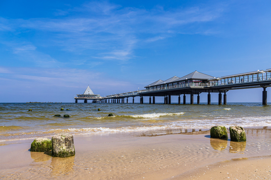 Die Seebrücke in Heringsdorf auf der Insel Usedom | Die Seebrücke in Heringsdorf auf der Insel Usedom.