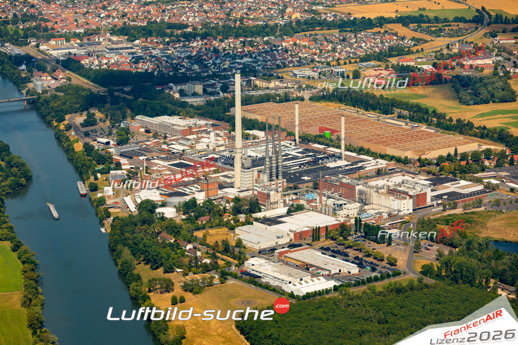 Das Luftbild zeigt : Industriegebiet Erlenbach am Main - Die Luftaufnahme wurde 2023 vom UL-Flugzeug aus erstellt ( keine Drohne ) - Hochauflösende Luftaufnahme - Für grossformatige Ausdrucke geeignet. Die Geschenkidee !Mit Lizenz und Bildrechte bestellbar