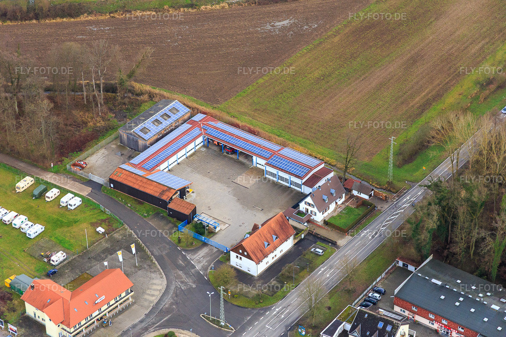 Luftbild: Wohnwagen Freiy in Kandel im Bundesland Rheinland-Pfalz in Deutschland. Foto: IMG_085927.jpg vom 08.01.2016 durch Werner Riehm/FLY-FOTO.de