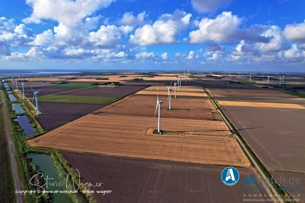 Windpark - Emmelsbüll-Horsbüll | Luftbild, Windenergieanlagen, Bürgerwindpark Emmelsbüll-Horsbüll, Windkraft, Windpark, Nordfriesland, 