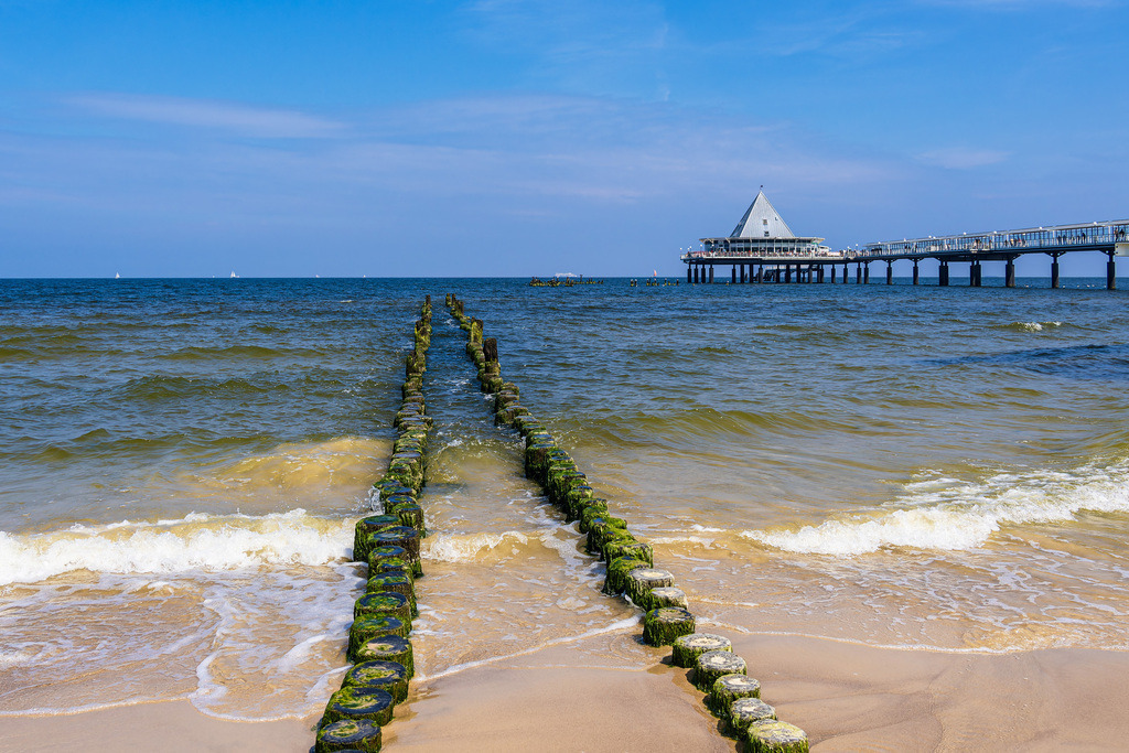 Die Seebrücke in Heringsdorf auf der Insel Usedom | Die Seebrücke in Heringsdorf auf der Insel Usedom.