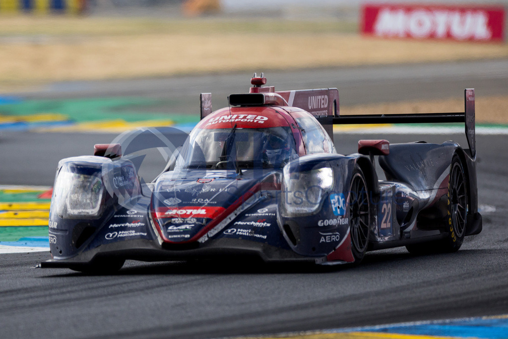 Trainproduction-20230611-0157 | LE MANS,FRANCE,11.Jun.23 - MOTORSPORTS - WEC, FIA World Endurance Championships, 24 Hours of Le Mans, Circuit de la Sarthe, race. Image shows Philip Hanson (GBR), Filipe Albuquerque (POR) and Frederick Lubin (GBR/ United Autosports). Photo: Trainproduction / Matthias Trinkl