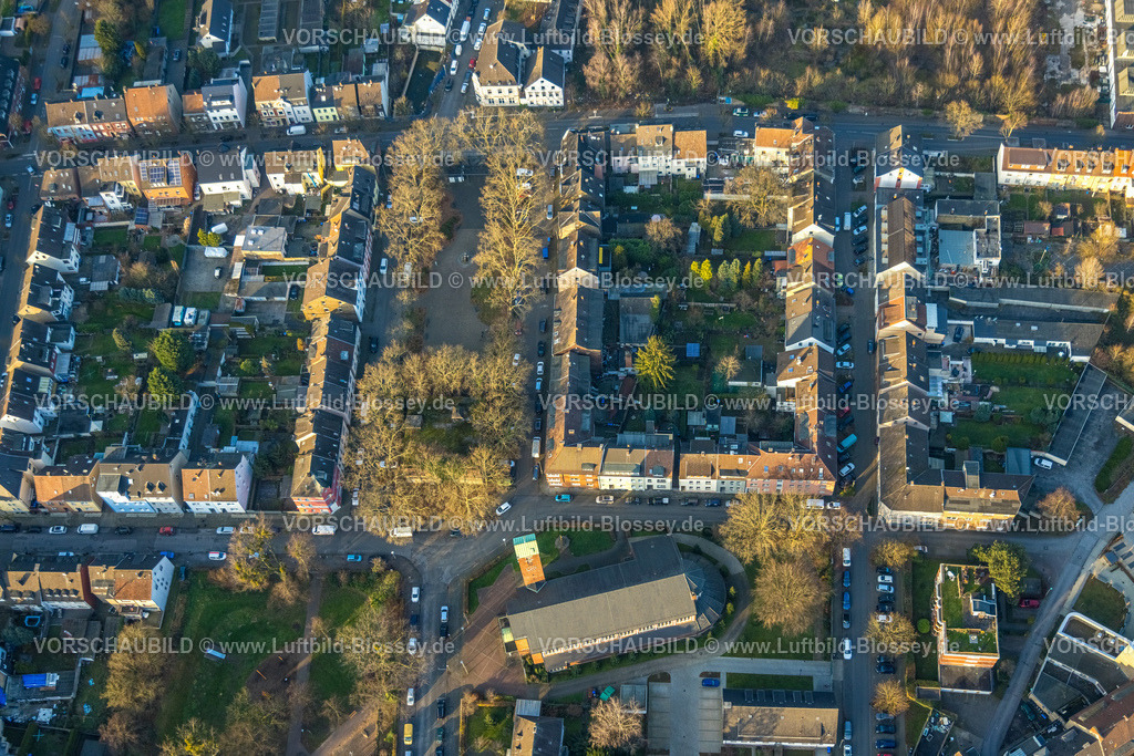 Hamm241201246 | Luftbild, Mitte, Wohngebiet am Viktoriaplatz und kath. St. Josef Kirche, Hamm, Ruhrgebiet, Nordrhein-Westfalen, Deutschland