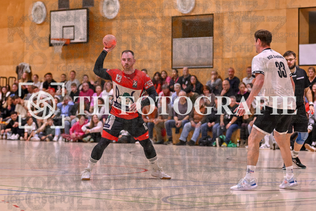GER, SG Maulburg/Steinen - HSG Dreiland, Handball, Landesliga Suedbaden, 4. Spieltag, Saison 2024/2025, 12.10.2024 | Andre Leuchtmann (SG Maulburg/Steinen, #13)GER, SG Maulburg/Steinen - HSG Dreiland, Handball, Landesliga Suedbaden, 4. Spieltag, Saison 2024/2025, 12.10.2024Foto: TH Fotografie/Thomas Hess