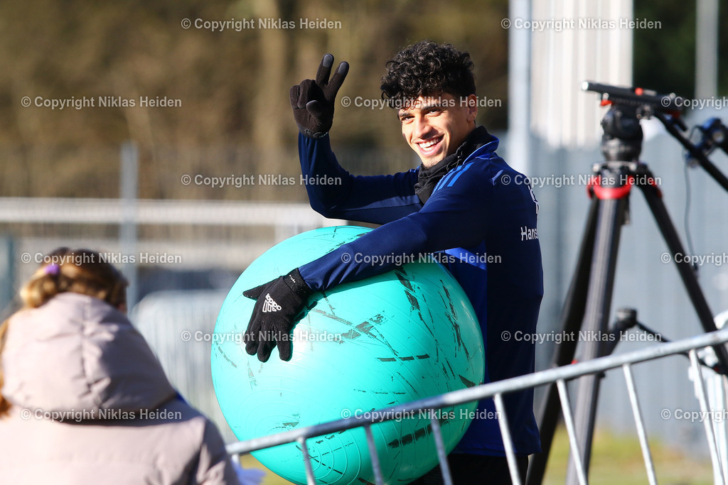 NH_HamburgerSV_Training_31012025 | Omar Abdel Megeed (Hamburger SV)Fußball I Herren I Training I Saison 2024-2025 I Hamburger SV I 31.01.2025 I Trainingsplätze Volksparkstadion