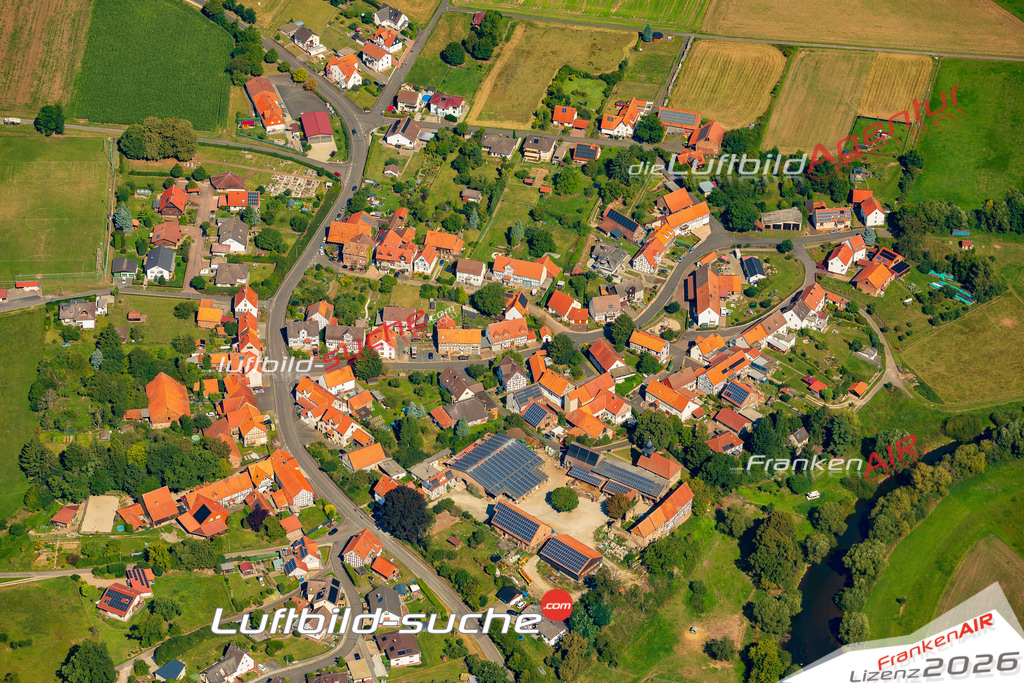Luftaufnahme Binsförth Morschen - Die Luftaufnahme wurde 2025 vom UL-Flugzeug heraus erstellt ( ohne Drohne ) - Hochauflösende Luftaufnahme - für professionelle Ausdrucke geeignet. Die Geschenkidee !Mit Lizenz und Bildrechte bestellbar