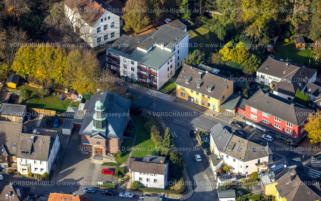 Wetter221017440 | Luftbild, kath. Kirche St. Liborius Wengern, Wengern, Wetter, Ruhrgebiet, Nordrhein-Westfalen, Deutschland