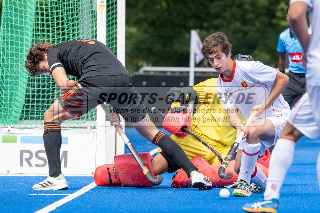 SFE_20230716_0152 | EuroHockey EM U18 Boys 3th 4th Netherlands vs Spain am 16.07.2023 in Krefeld (Gerd-Wellen-Hockeyanlage), Photo: Stephan Fehrmann 2023 (Sports-Gallery)