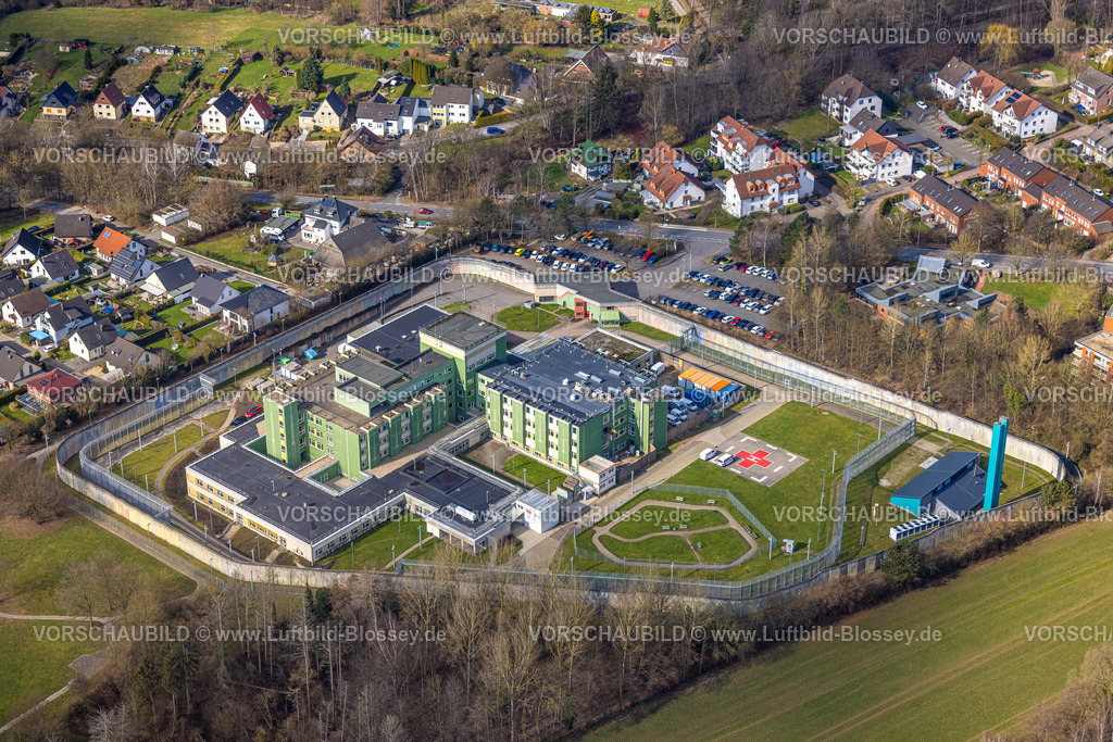 Froendenberg230214477 | Luftbild, Justizvollzugskrankenhaus NRW Fröndenberg, Fröndenberg, Ruhrgebiet, Nordrhein-Westfalen, Deutschland