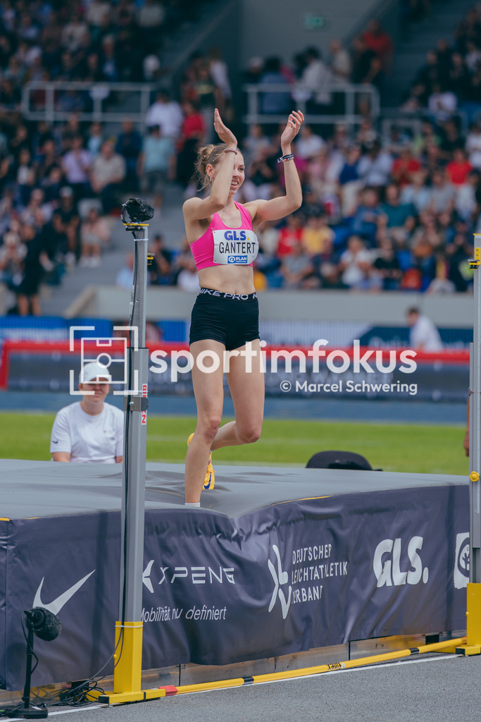 Deutsche Meisterschaften der Frauen und Männer 2026 | Dorothea Gantert, SpVg Laatzen, Hochsprung, Deutsche Meisterschaften der Frauen und Männer 2026, Lohrheidestadion Bochum-Wattenscheid, 26.07.2026. Foto: Marcel Schwering / sportimfokus - Realisiert mit Pictrs.com