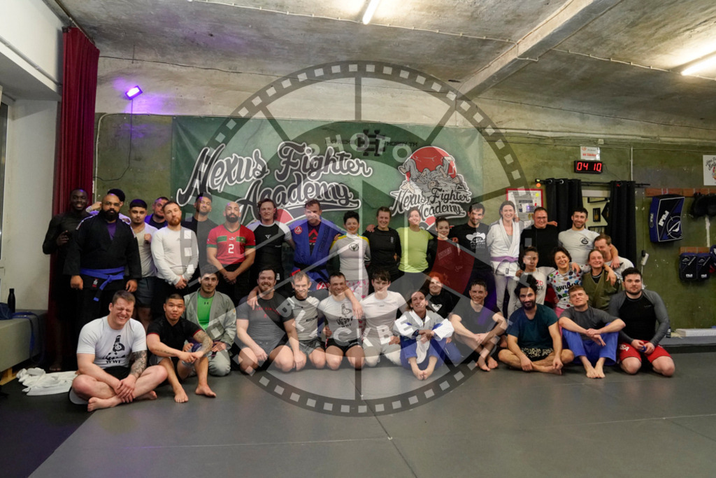 20240413PBB7935 | Fighters compete during the Grapplethon 24hours of rolling for a reason in Hamburg, Germany, on April 13, 2024.