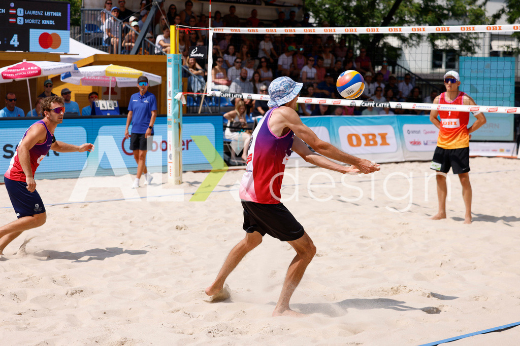 Obi BeachTour 2026 - Basel | BASEL, SWITZERLAND - JULY 19: SIMON HAGENBUCH (SUI) during the Obi BeachTour 2026 match between HAGENBUCH / HAUSSENER (SUI) and LEITNER / KINDL (AUT) at Barfüsserplatz on July 19, 2026 in Basel, Switzerland. - Realisiert mit Pictrs.com