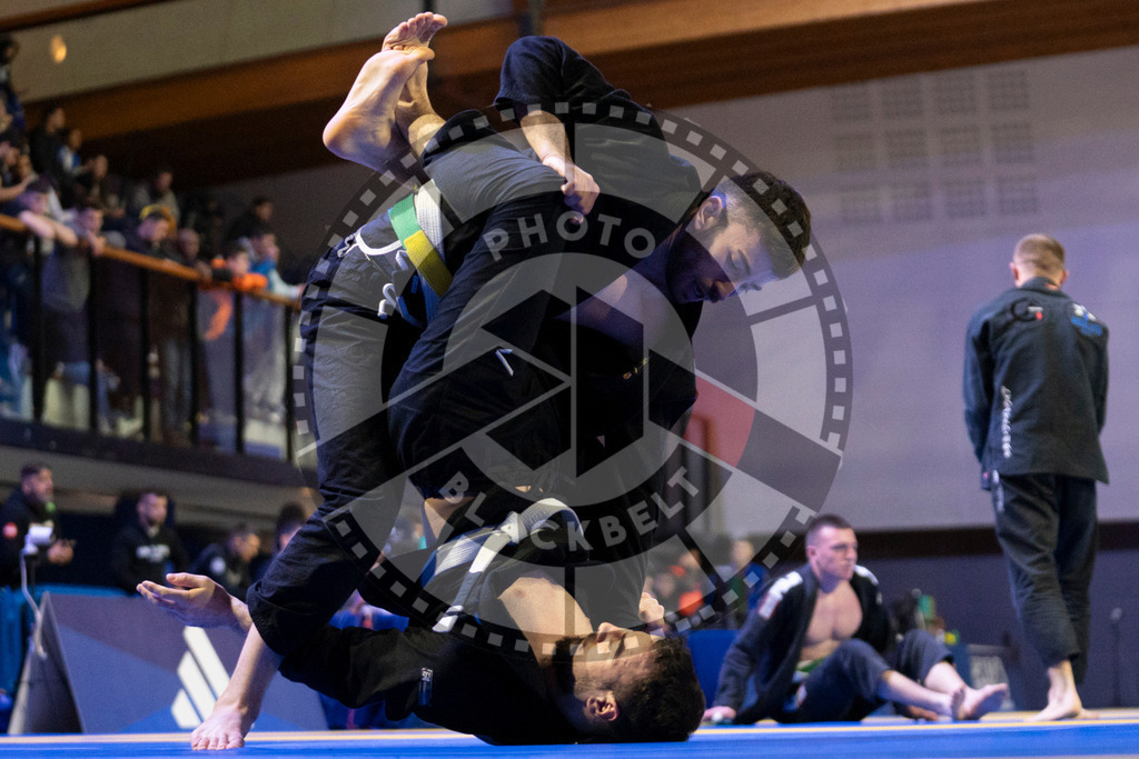 20240119PBB0508 | Fighters compete during the IBJJF European Championship in Paris, France, on January 19, 2024.