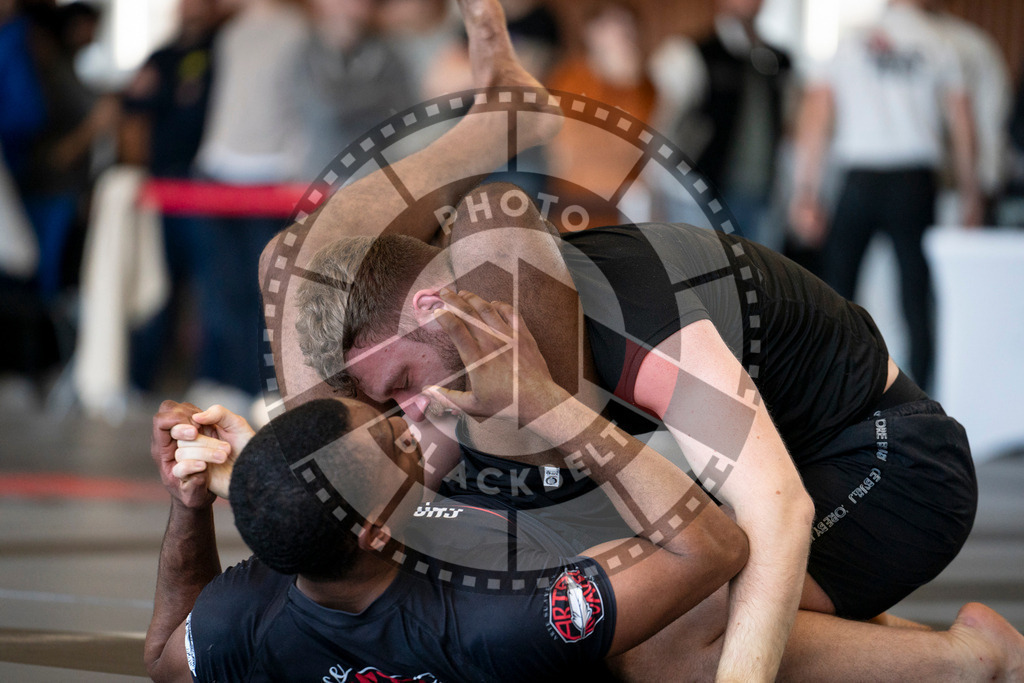 20240309PBB7008 | Fighters compete during the International Luta Livre (ILLCS) Spring Championship in Hannover, Germany, on March 9, 2024.