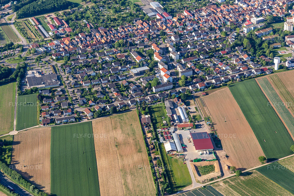 Luftbild:  in Kandel im Bundesland Rheinland-Pfalz in Deutschland. Foto: IMG_132246.jpg vom 28.05.2022 durch Werner Riehm/FLY-FOTO.deSV Kandel