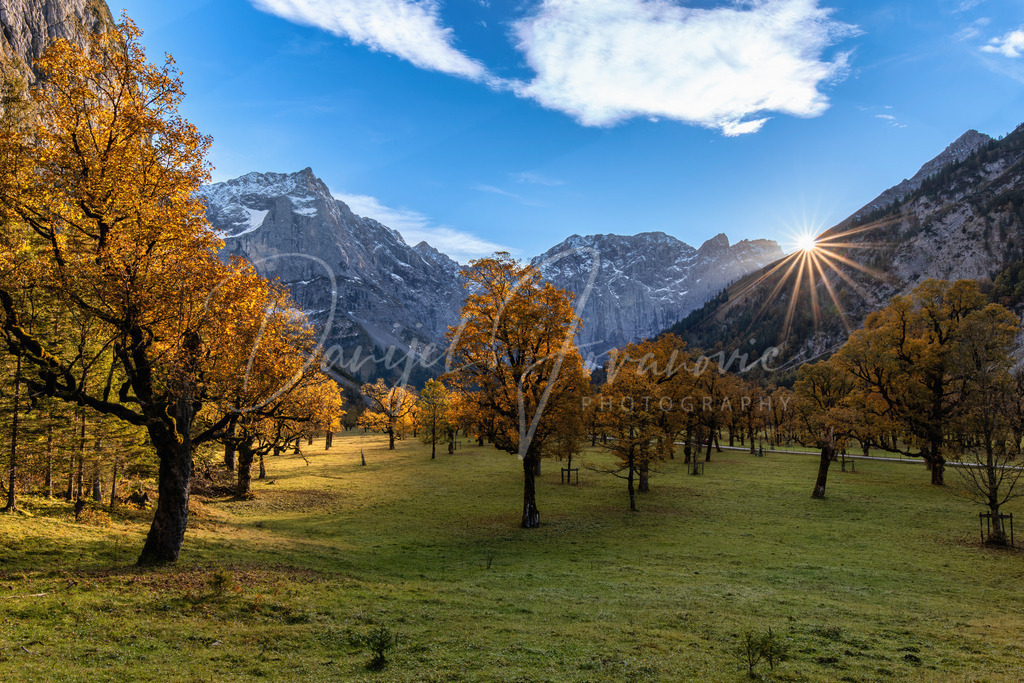 Großer Ahornboden | Herbst und Sonnernuntergang am Großen Ahornboden