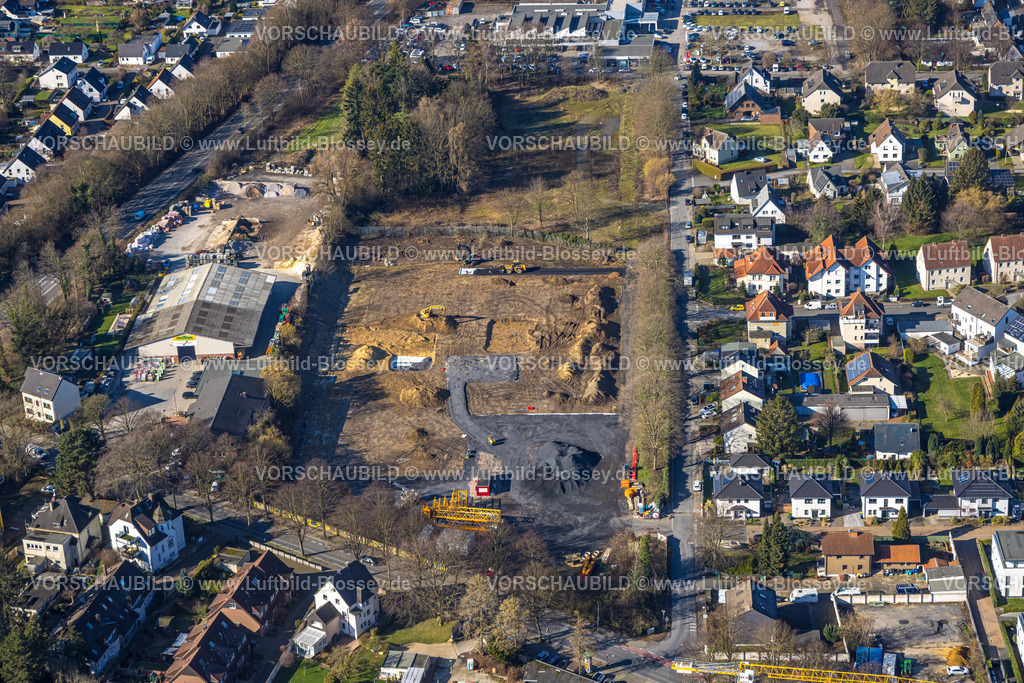 Unna230213375 | Luftbild, Brockhausplatz, ehemaliger Brockhaus Sportplatz, Baustelle Bildungsprojekt für Schule und Kindergarten, Unna, Ruhrgebiet, Nordrhein-Westfalen, Deutschland