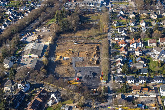 Unna230213375 | Luftbild, Brockhausplatz, ehemaliger Brockhaus Sportplatz, Baustelle Bildungsprojekt für Schule und Kindergarten, Unna, Ruhrgebiet, Nordrhein-Westfalen, Deutschland