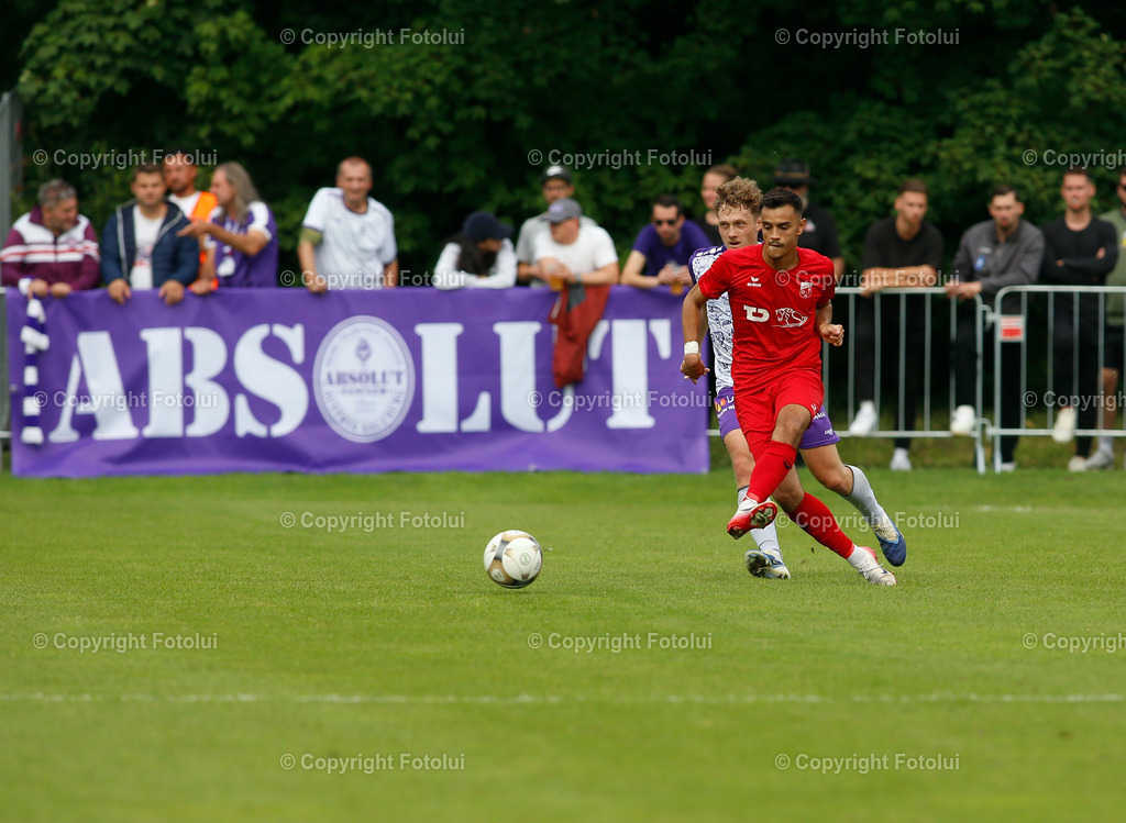 A_LUI_26072025_21 | SPORT,FUSSBALL,UNIQA OEFB CUP 1.RUNDE   26.07.2025 ASKOE OEDT-AUSTRIA SALZBURG IM BILD: FILIP BRESKIC  (OEDT) UND FABIAN WINDHAGER  (SALZBURG) FOTO:FOTOLUI