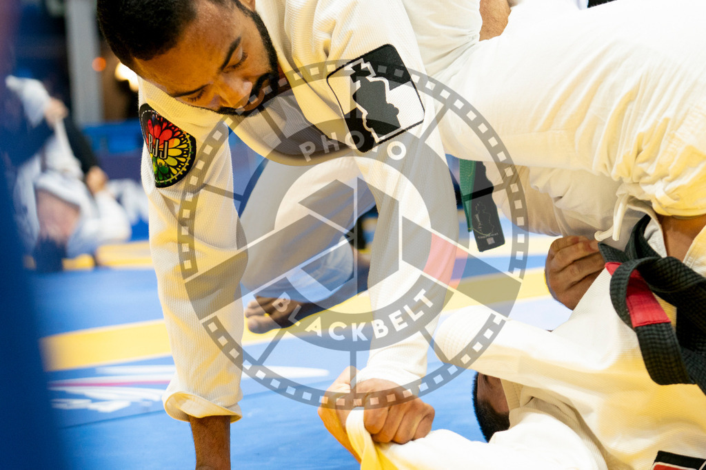 20240124PBB02779 | Fighters compete during the second day of the IBJJF European Championship in Paris, France, on January 24, 2024.