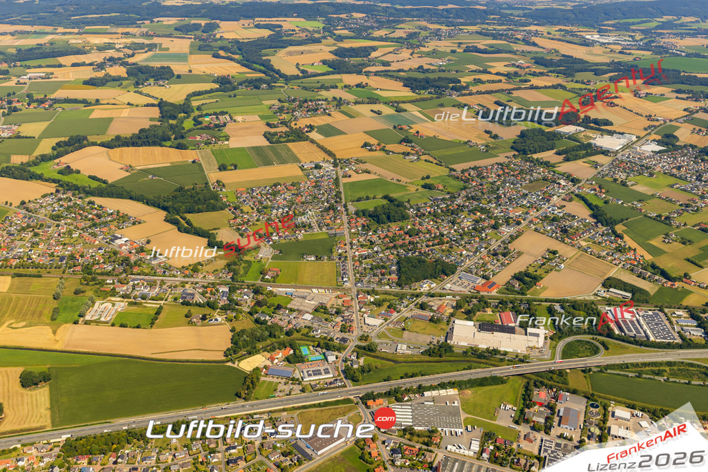 Luftbild Vs Google Maps  Bruchmühlen  Rödinghausen -Das Luftbild wurde 2025 vom UL-Flugzeug heraus erstellt ( keine Drohnenluftbilder ) - Hochauflösende Luftaufnahme -Nicht vergleichbar mit Google Maps oder Satelittenbilder- Die Geschenkidee !Mit Lizenz und Bildrechte bestellbar